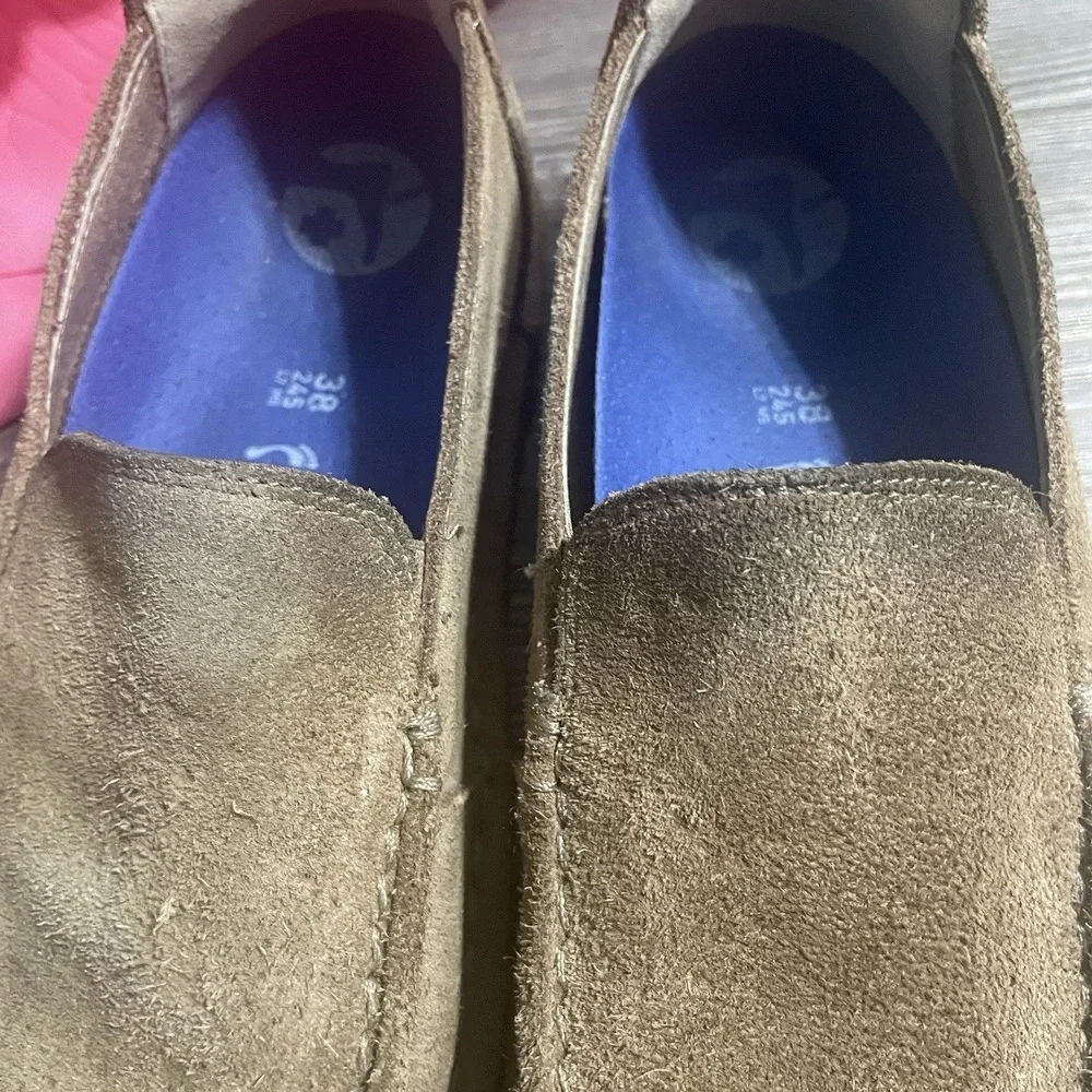 BIRKENSTOCK Utti Brown Suede Slip On Loafer Shoes 38/US 7 Loafer Granola Crunchy